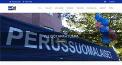 Desktop Screenshot of espoonperussuomalaiset.fi